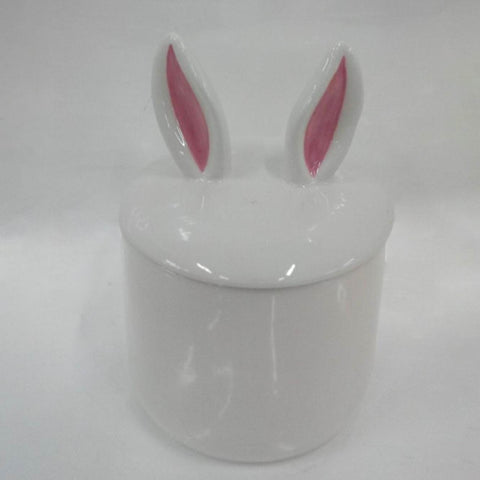 Ceramic Easter Bunny Container