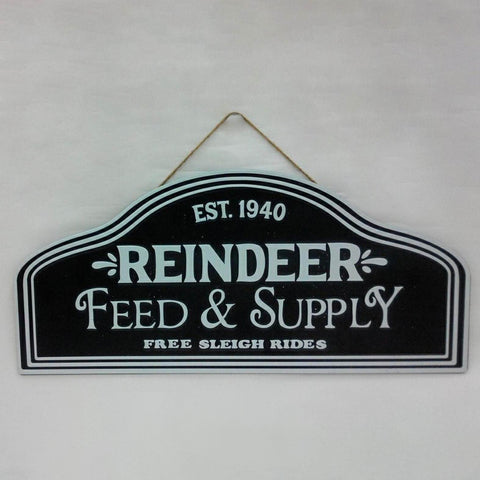 Christmas Metal Greeting Sign Hanger 