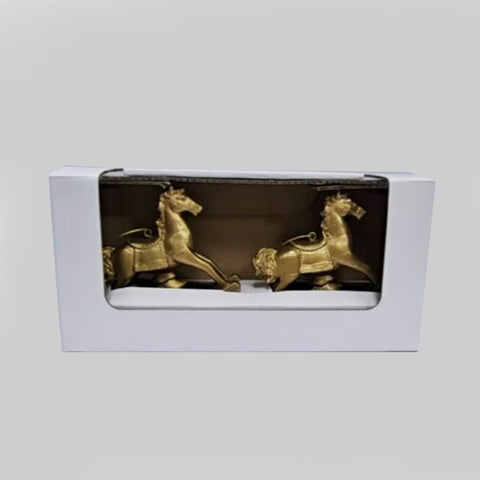 S/2 Resin Rocking Horse Ornament
