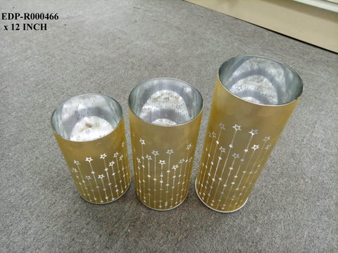 Christmas GLASS CANDLE HOLDER