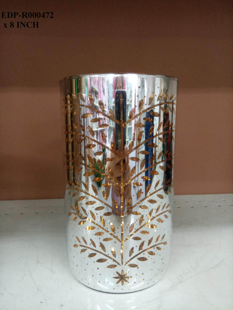 Christmas GLASS CANDLE HOLDER