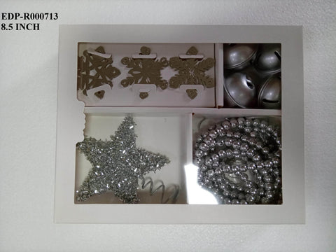 S/12 Metal Mini Christmas Tree Trimming Set