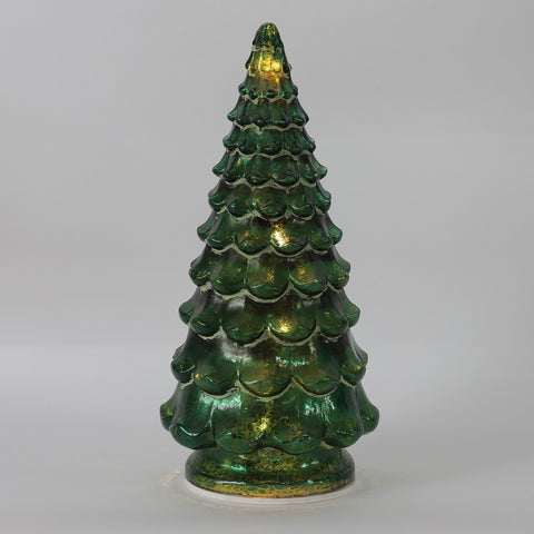 Christmas 6.75*14.5*0.0'' Glass Tree Décor W/Lite