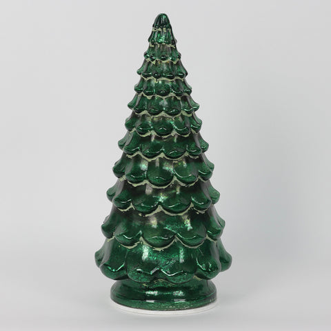 Christmas 6.75*14.5*0.0'' Glass Tree Décor W/Lite
