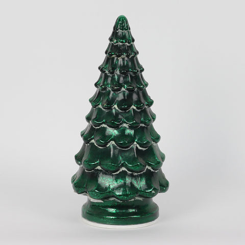 Christmas 5.75*12.0*0.0'' Glass Tree Décor W/Lite