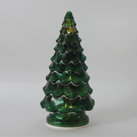 Christmas 5.75*12.0*0.0'' Glass Tree Décor W/Lite