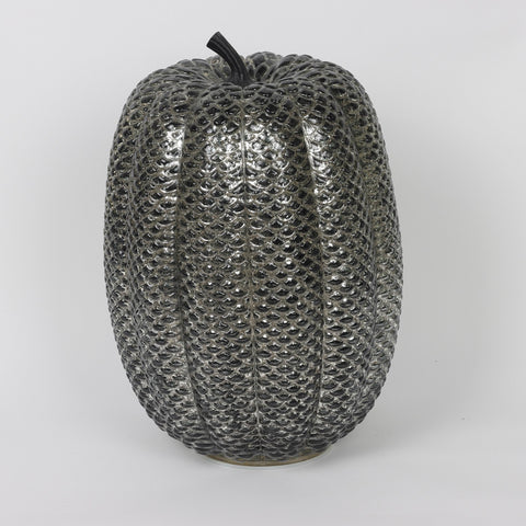 10.25*15.25''Black Pumpkin Décor W/Lite