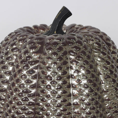10.25*15.25'' Black Pumpkin Décor W/Lite