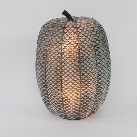 10.0*14.5'' Black Pumpkin Décor W/Lite