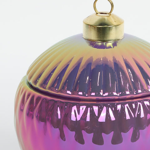 Christmas Glass Ball Shape Container