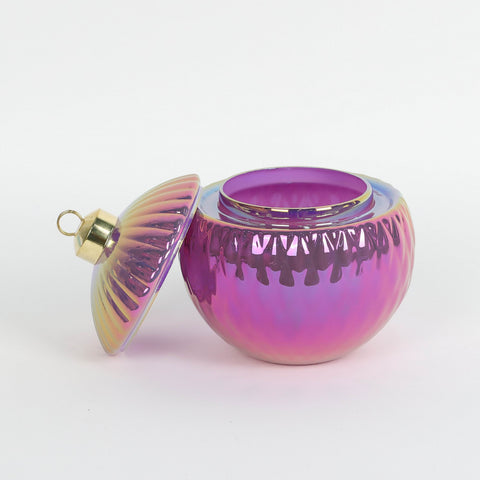 Christmas Glass Ball Shape Container