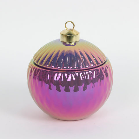 Christmas Glass Ball Shape Container