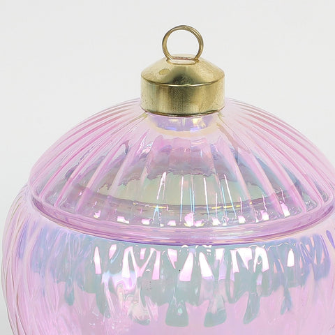 Christmas Glass Ball Shape Container