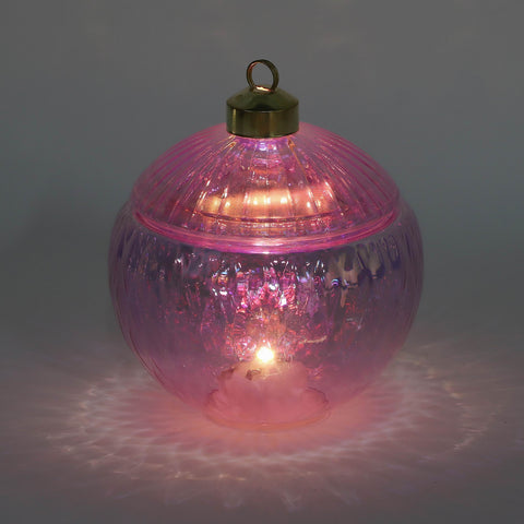 Christmas Glass Ball Shape Container