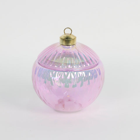 Christmas Glass Ball Shape Container
