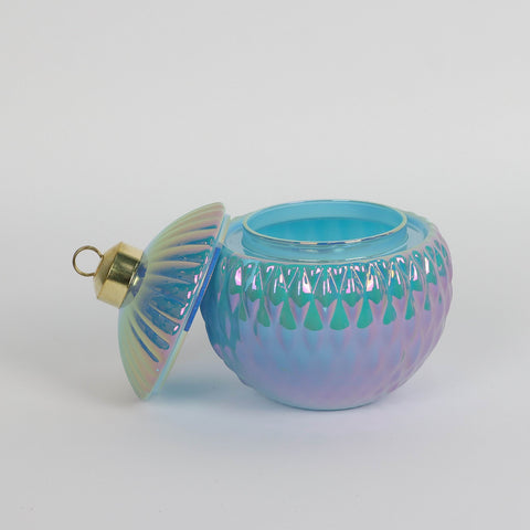 Christmas Glass Ball Shape Container