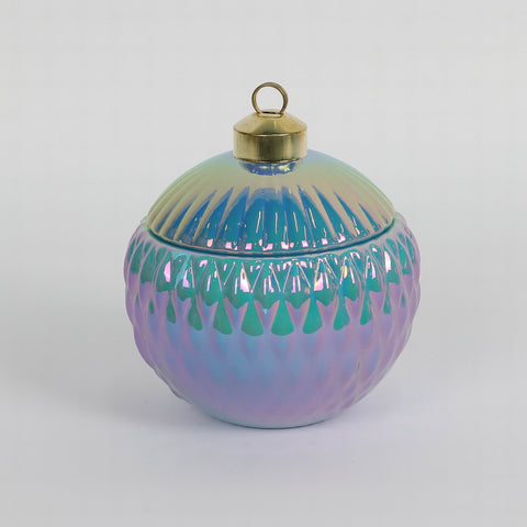 Christmas Glass Ball Shape Container