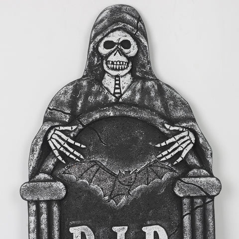 35.5" Foam RIP Tombstone Décor – Haunted Halloween Yard Decoration