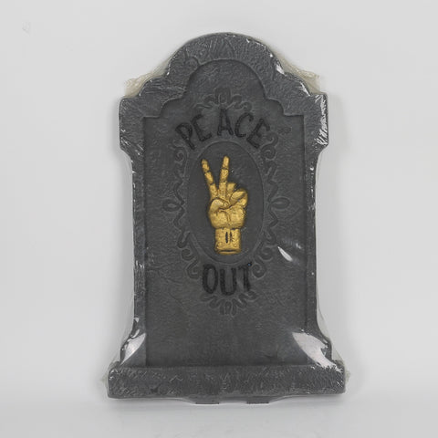 11.0*16.5*0.625'' Victory Sign Tombstone Décor