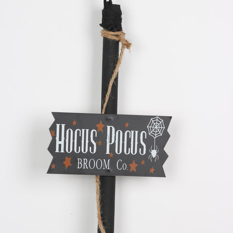 6.75*2.0*32.0''Hocus Pocus Besom Hanger W/Lite Décor