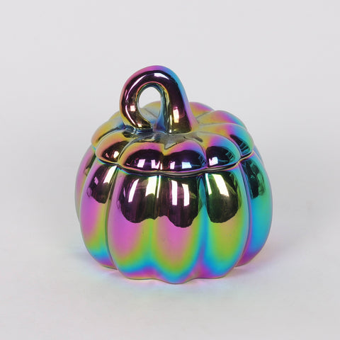 4.0*4.0*4.25 Colorful Electroplating Pumpkin Décor