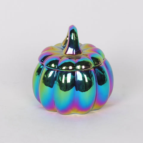 4.0*4.0*4.25 Colorful Electroplating Pumpkin Décor