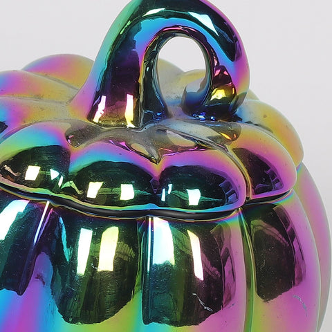 4.0*4.0*4.25 Colorful Electroplating Pumpkin Décor
