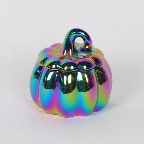 4.0*4.0*4.25 Colorful Electroplating Pumpkin Décor