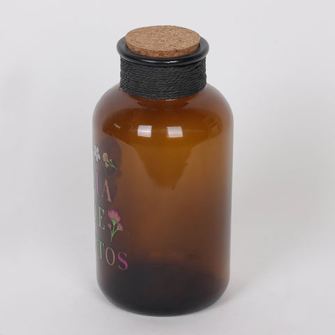 4.0*8.0''Brown Glass Bottle Décor