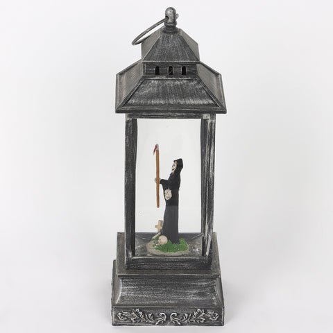 4.25*4.25*12.0'' Black Water Lantern Décor