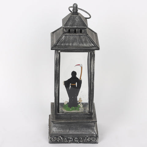 4.25*4.25*12.0'' Black Water Lantern Décor