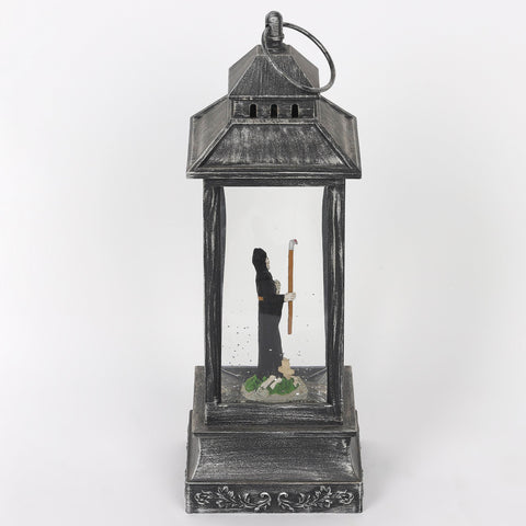 4.25*4.25*12.0'' Black Water Lantern Décor