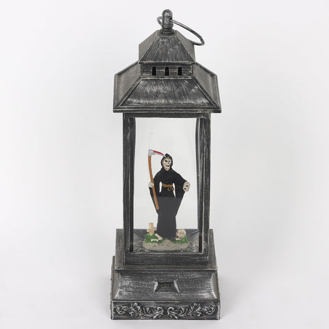 4.25*4.25*12.0'' Black Water Lantern Décor