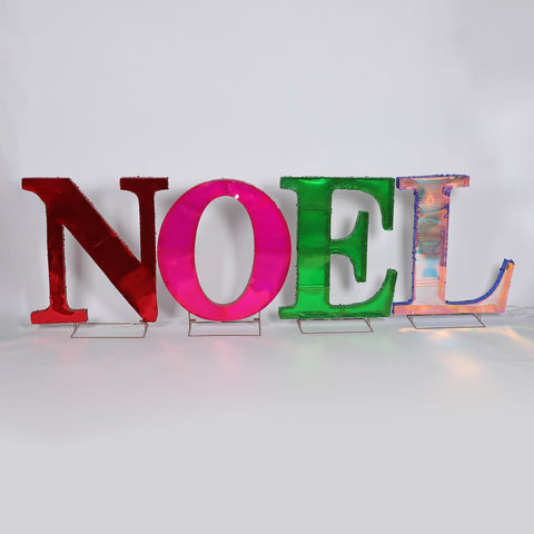 Christmas "Noel" Letters Décor with Lights -Festive Holiday Decoration