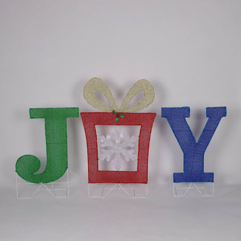 Christmas Pre-Lit "Joy" Décor