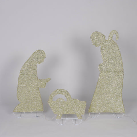 Christmas Pre-Lit Wholy Family Décor