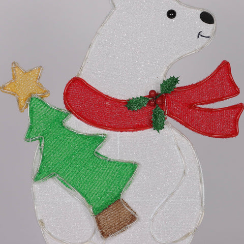 Christmas Pre-Lit Polar Bear Décor