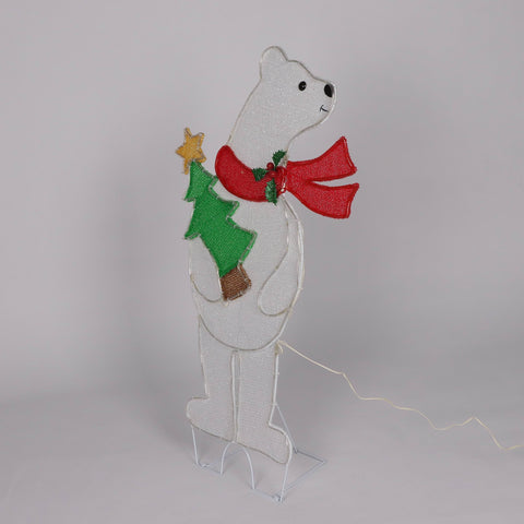 Christmas Pre-Lit Polar Bear Décor