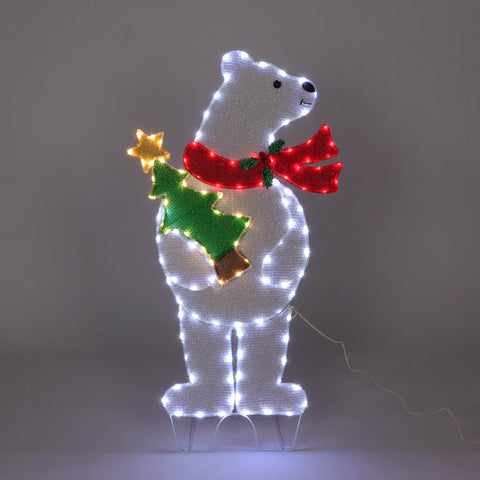 Christmas Pre-Lit Polar Bear Décor