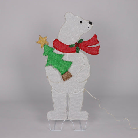 Christmas Pre-Lit Polar Bear Décor
