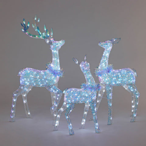 Christmas Pre-Lit Plastic Reindeer Décor