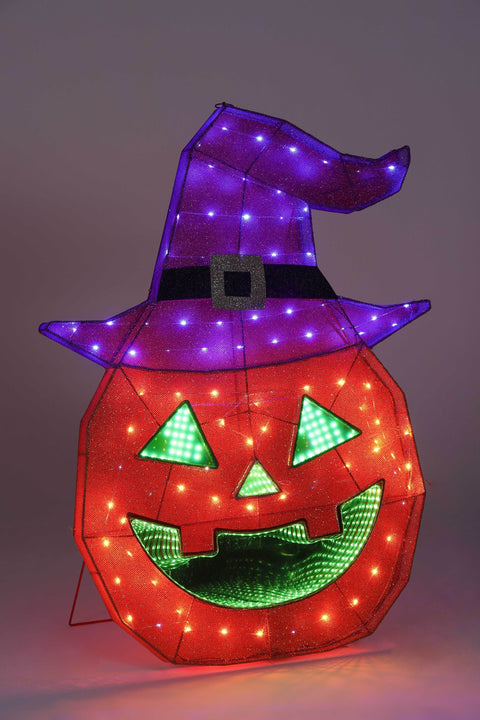 Halloween Lighted Ghost Pumpkin Décor | Halloween Prop