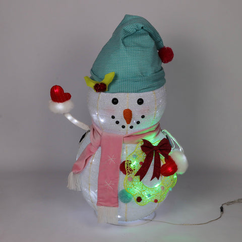 Christmas Pre-Lit Snowman Décor