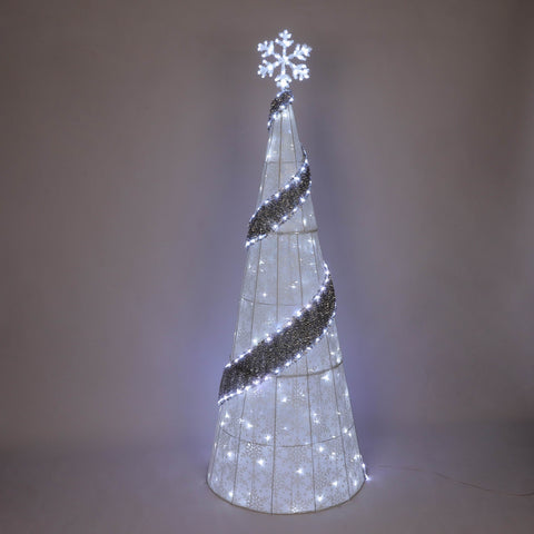 Pre-Lit Christmas Cone Tree Décor