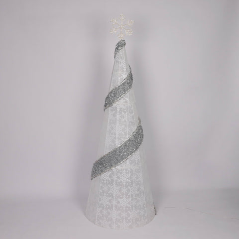 Pre-Lit Christmas Cone Tree Décor