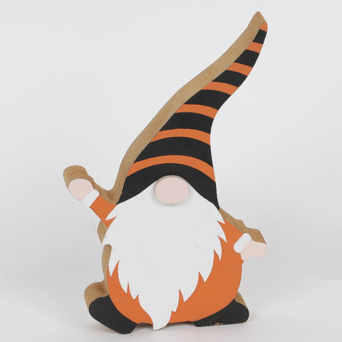 Halloween MDF Gnome Table Décor with Welcome Sign