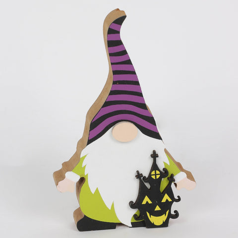 Halloween MDF Gnome Table Décor