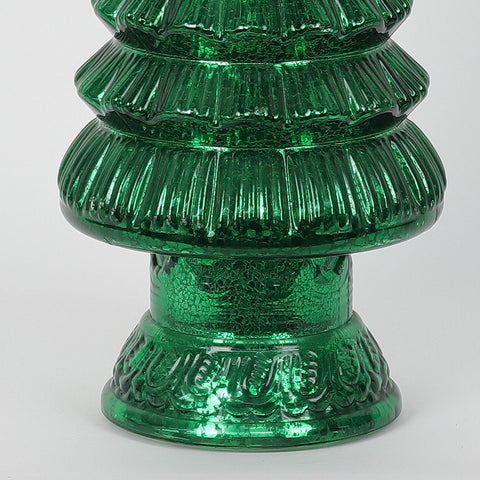 Christmas 6.5*17.0*0.0'' Glass Tree Décor W/Lite