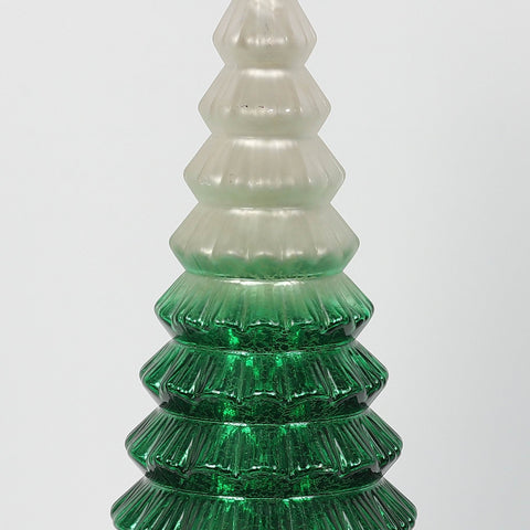 Christmas 6.5*17.0*0.0'' Glass Tree Décor W/Lite