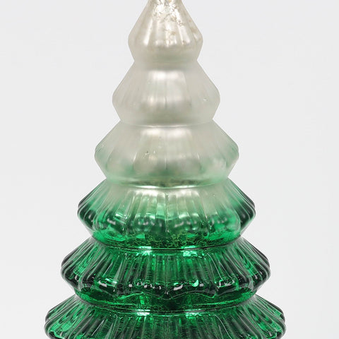 Christmas 6.0*12.0*0.0''Glass Tree Décor W/Lite